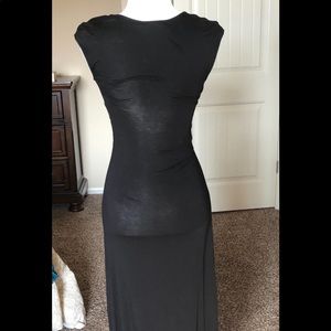 Black maxi dress